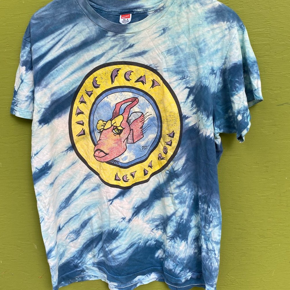 Vintage 1988 Little Feat Tie Dye Let it Roll Tshirt - Men's Size L/XL